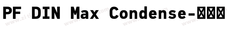 PF DIN Max Condense字体转换